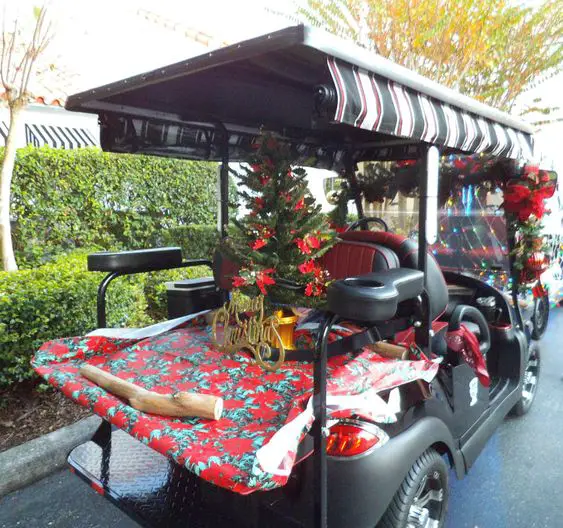 Attach Decorations on a Golf Cart
