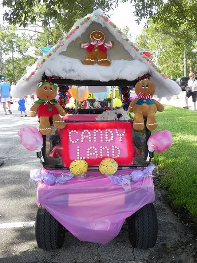 Golf Cart Kids Parade Decoration