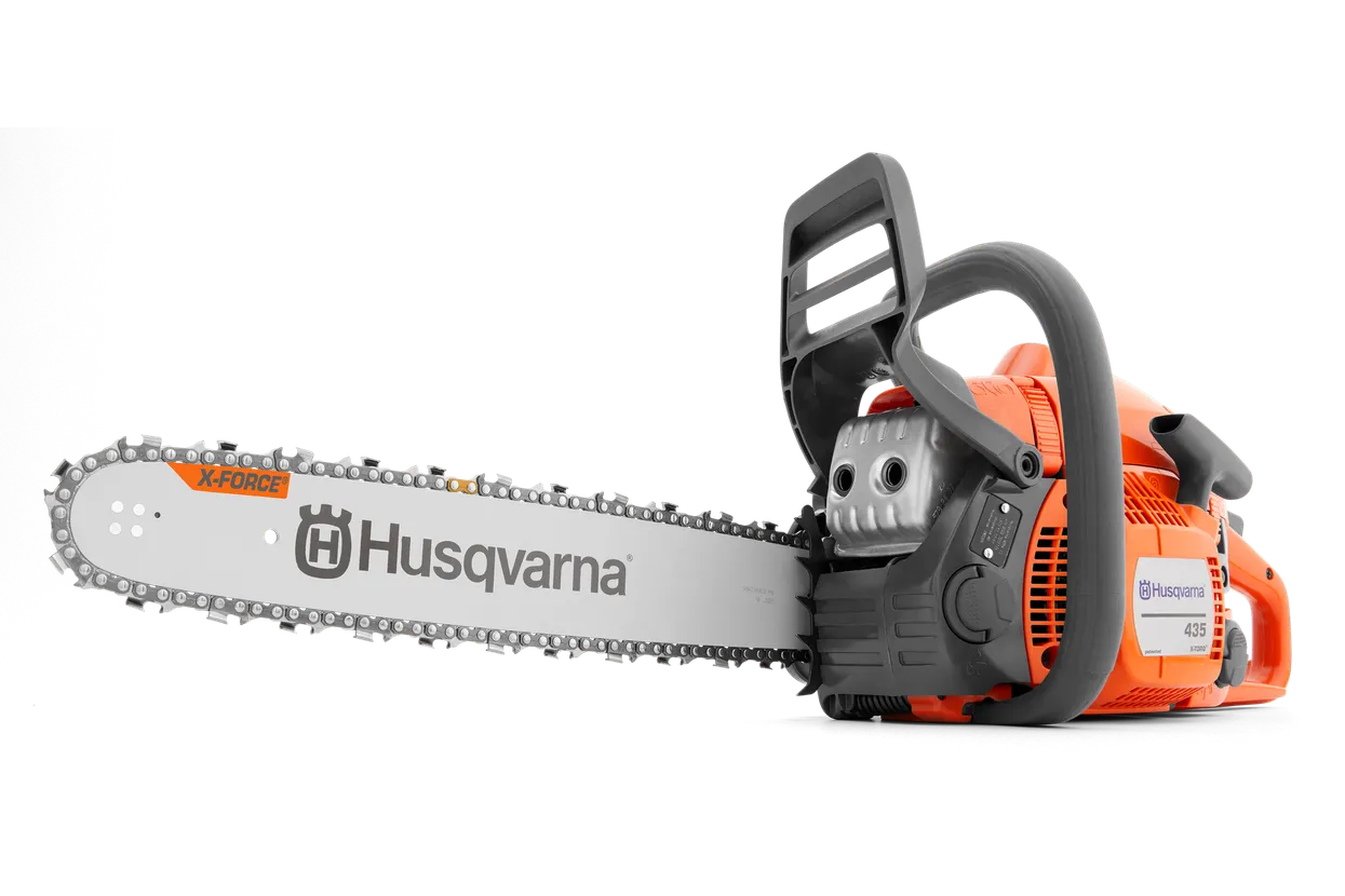 Husqvarna 435 chainsaw with guide bar and chain