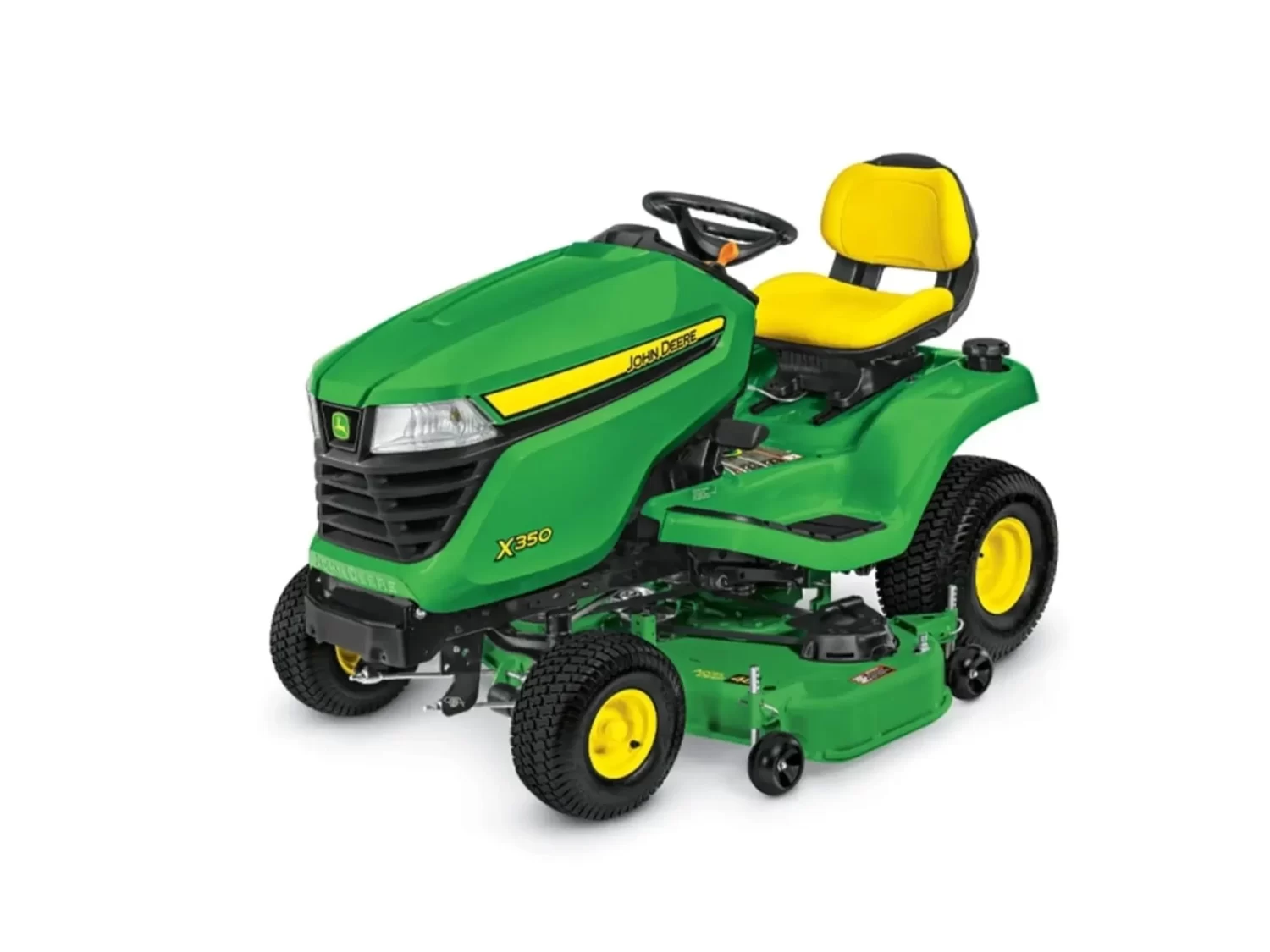John Deere X350 lawn tractor with 48-inch mower deck