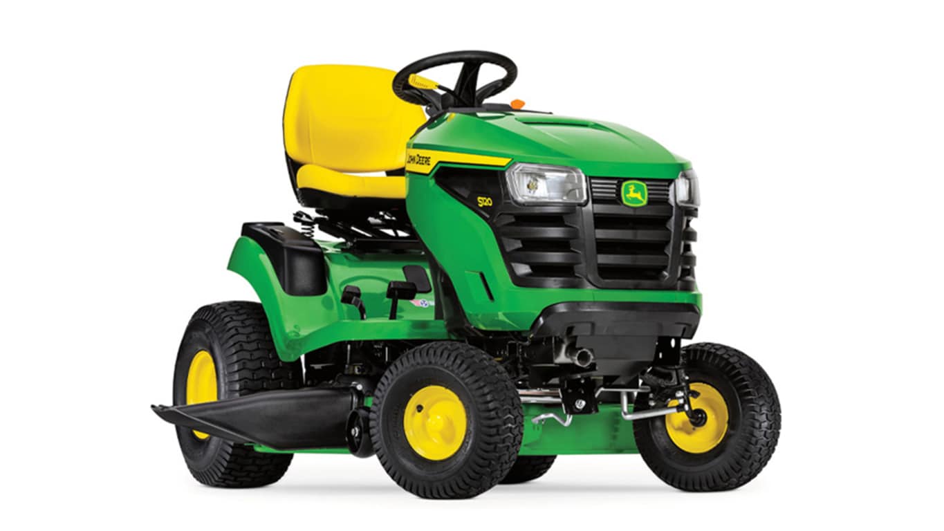 John Deere S120 lawn tractor with a 42-inch mower deck